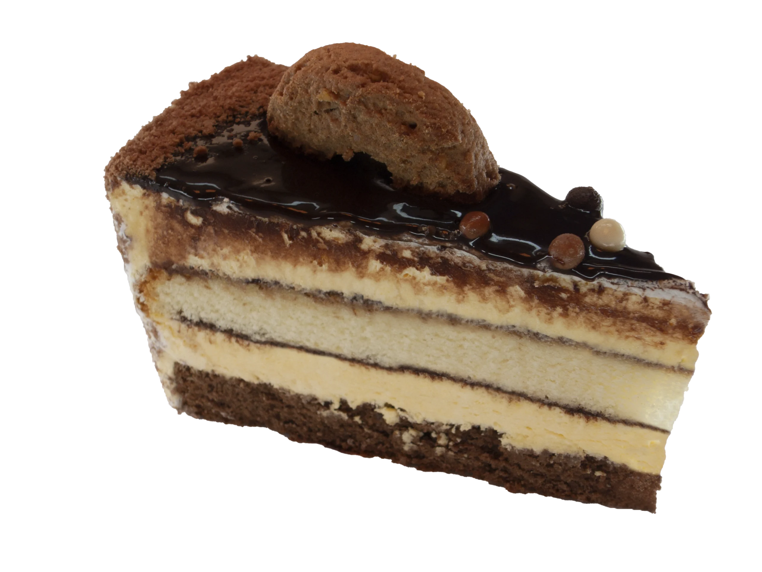 Cookies torta patrí medzi obľúbené dezerty, ktoré kombinujú tradičné sušienkové chute s modernou tortovou eleganciou. V Caffe Bischofsdorf pripravujeme každú tortu ručne, aby sme zachovali nadýchané piškótové pláty, jemný krém a čerstvosť surovín. Tento dezert spája chrumkavé kúsky cookies, krémový náplň a sladkú polevu, čím vytvára neodolateľný zážitok pre všetky zmysly.